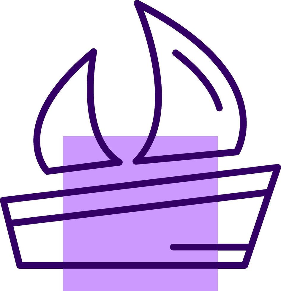 Sailboat Outline Style Icon vector