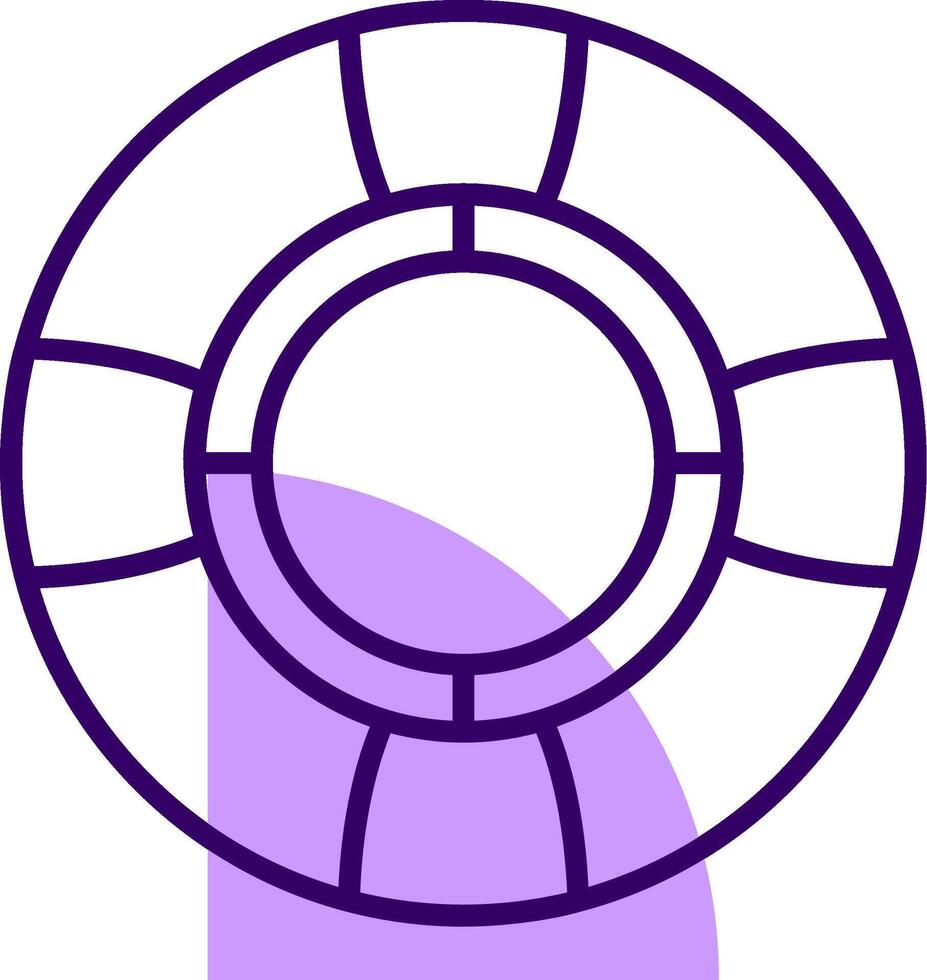 Lifebuoy Outline Style Icon vector