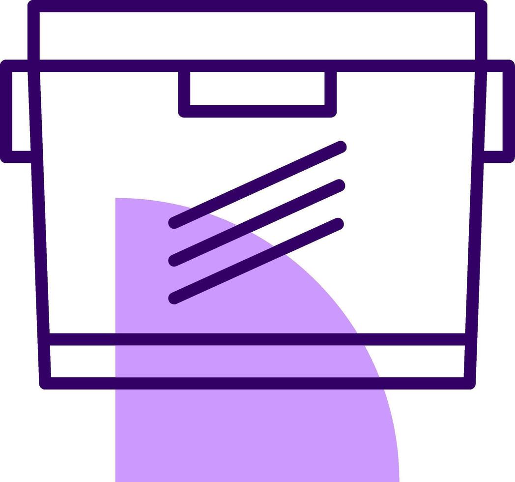Cooler Outline Style Icon vector