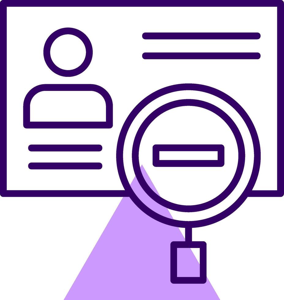 Identity theft Outline Style Icon vector