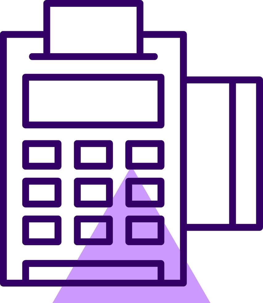 Point of sale POS Outline Style Icon vector