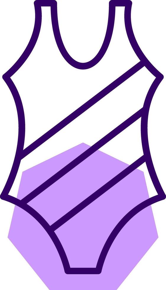 Swimsuit Outline Style Icon vector