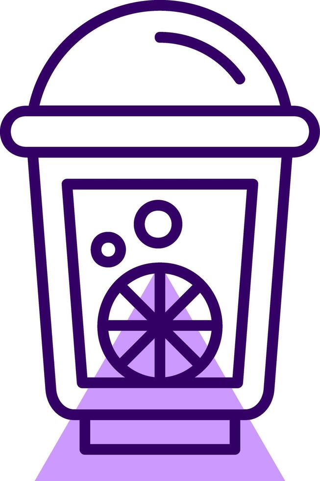 Lemonade Outline Style Icon vector