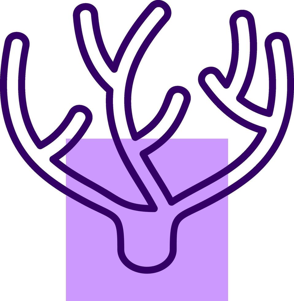 Coral Outline Style Icon vector