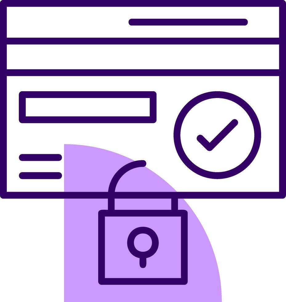 Fraud prevention Outline Style Icon vector