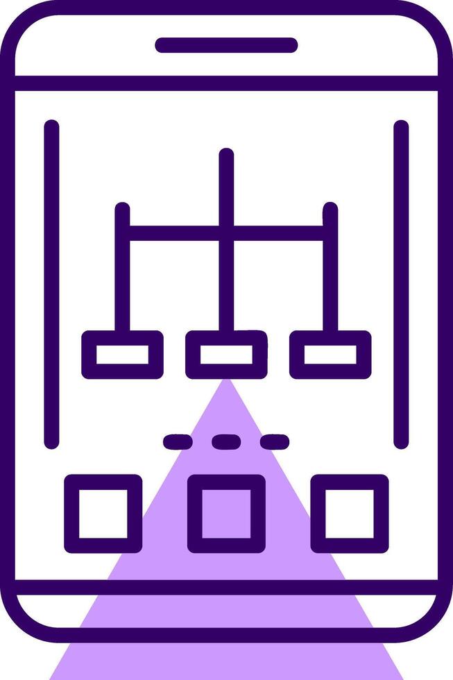 Network Outline Style Icon vector