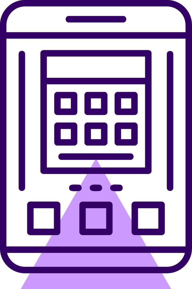 Calculator Outline Style Icon vector
