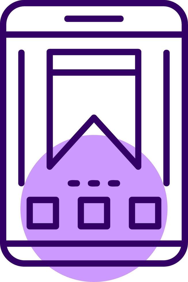 Bookmark Outline Style Icon vector