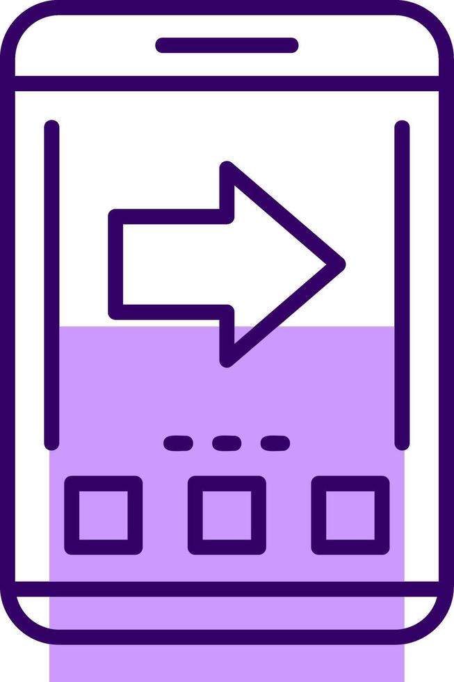 Arrow Outline Style Icon vector