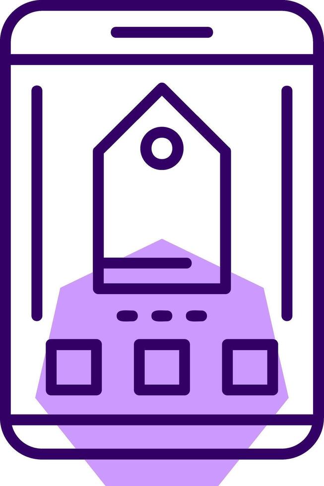 Tag Outline Style Icon vector