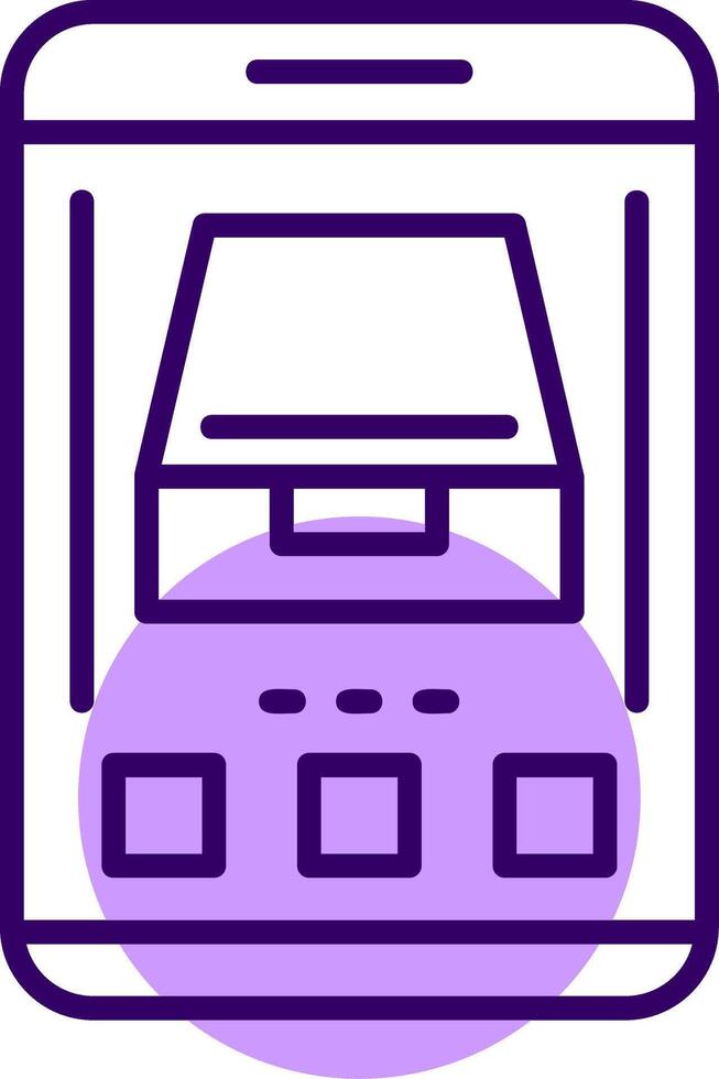Archive Outline Style Icon vector
