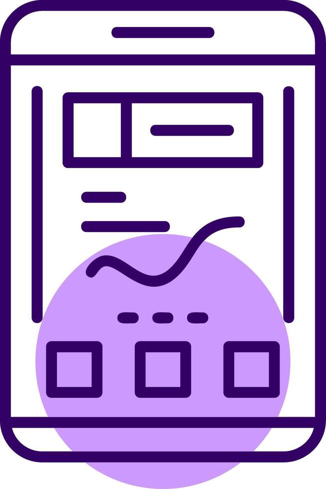 Analytics Outline Style Icon vector