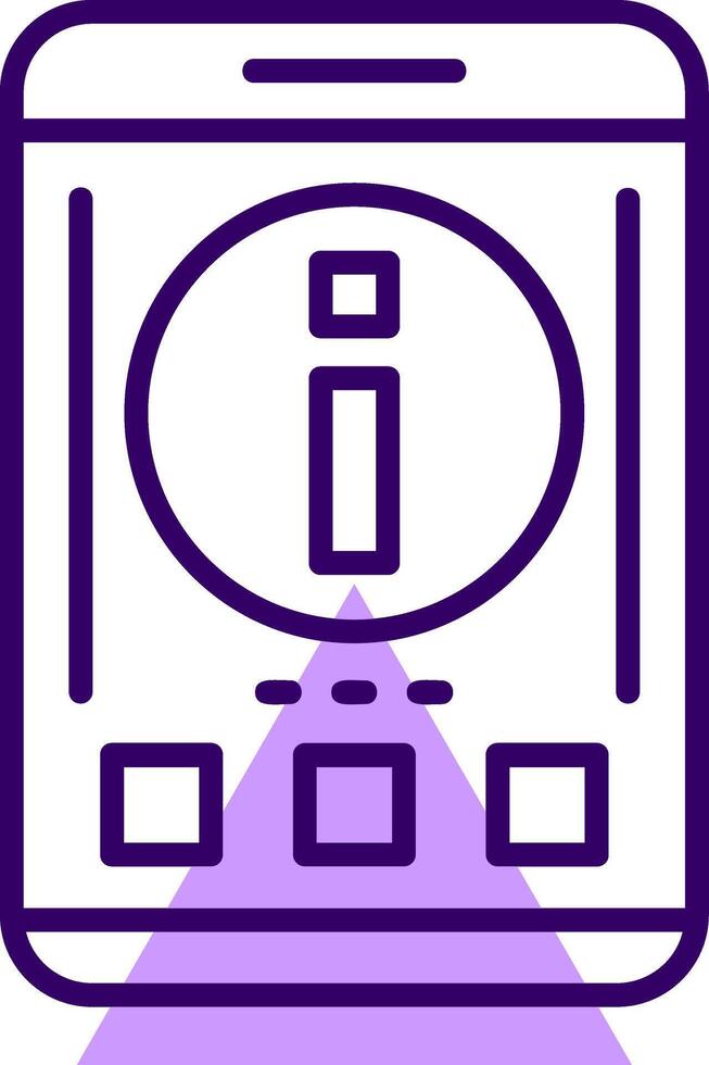 Info Outline Style Icon vector