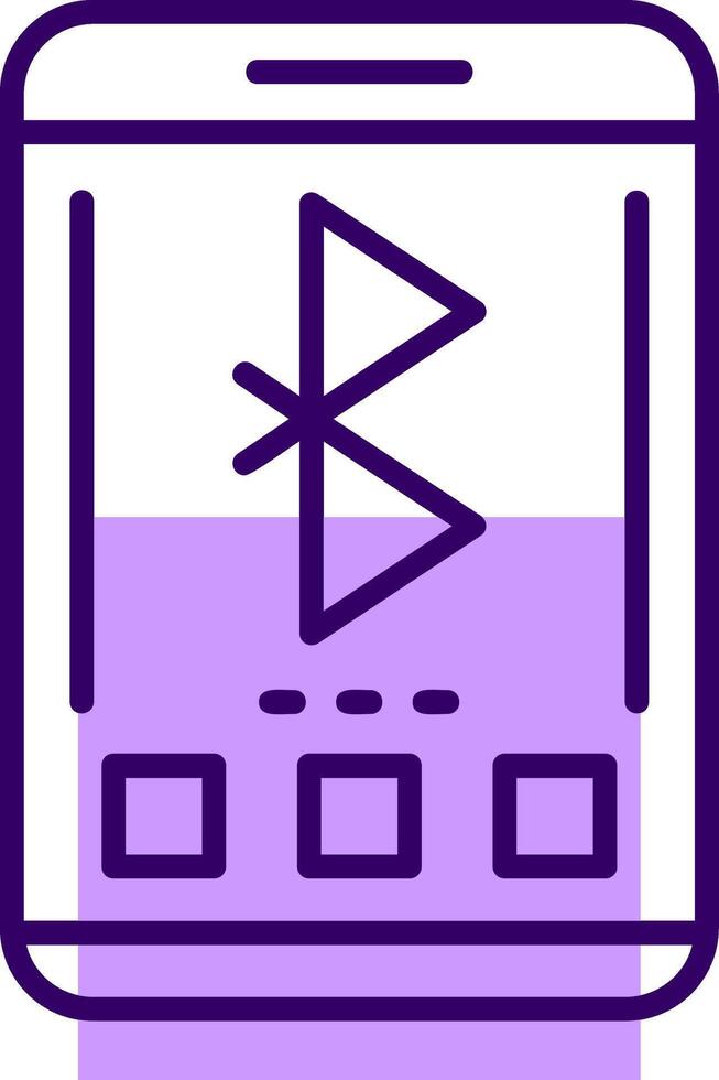 Bluetooth Outline Style Icon vector