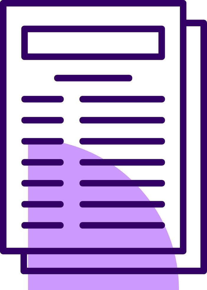 Bank statement Outline Style Icon vector