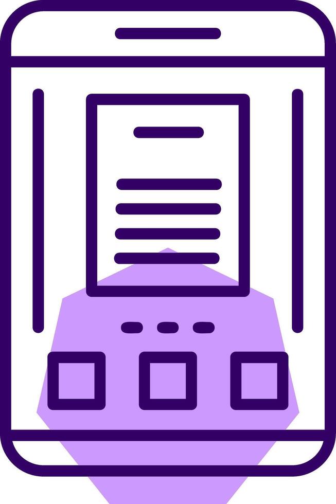 Document Outline Style Icon vector