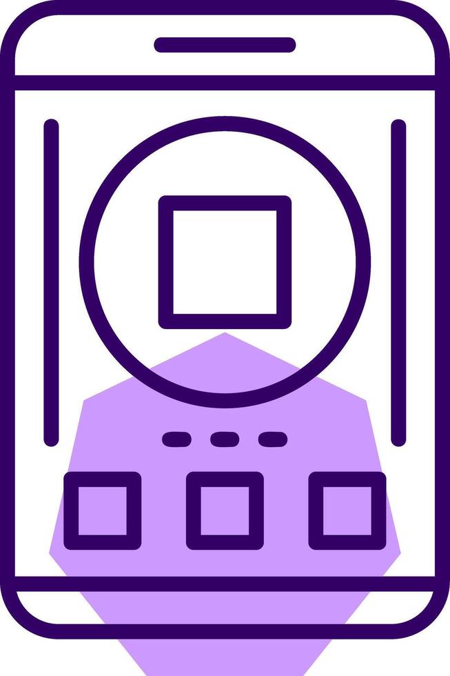 Stop Outline Style Icon vector