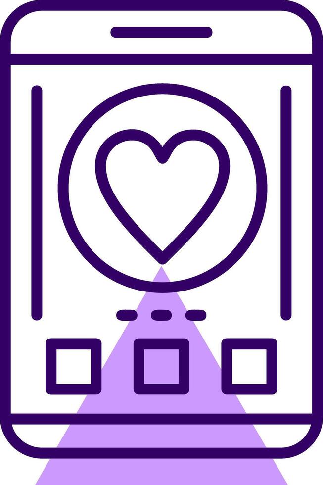 Like Outline Style Icon vector