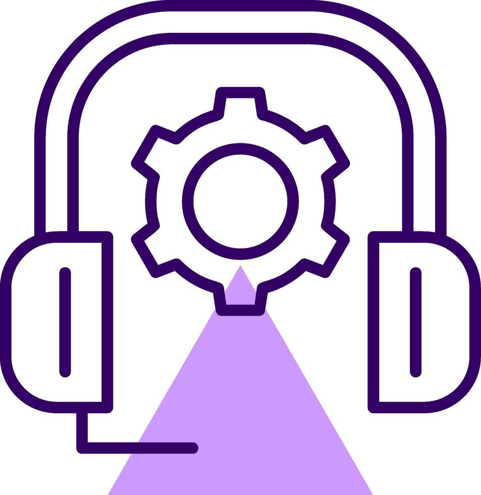 Customer Support Outline Style Icon vector