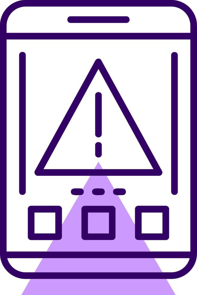 Error Outline Style Icon vector