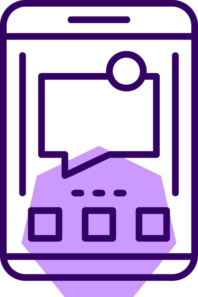 Messages Outline Style Icon vector