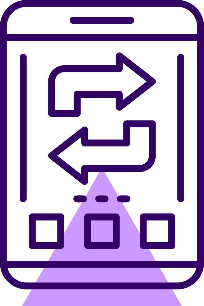 Refresh Outline Style Icon vector