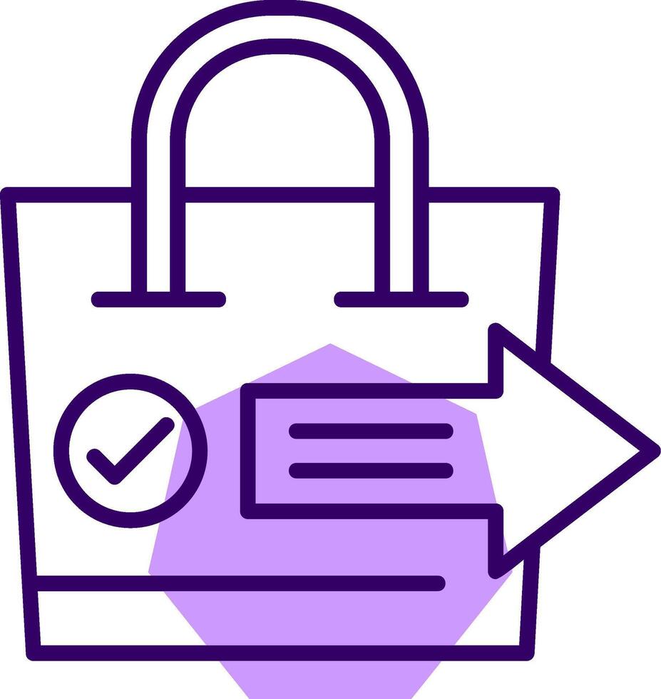 Checkout Outline Style Icon vector