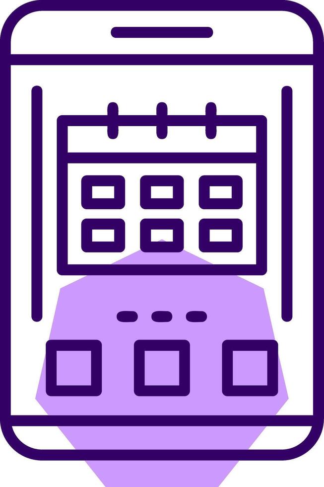 Calendar Outline Style Icon vector