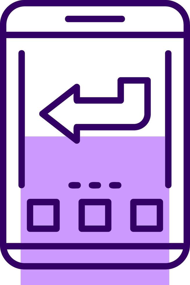 Back Outline Style Icon vector