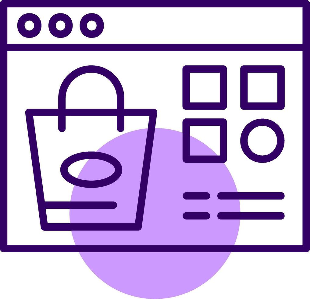 Shopping Category Outline Style Icon vector