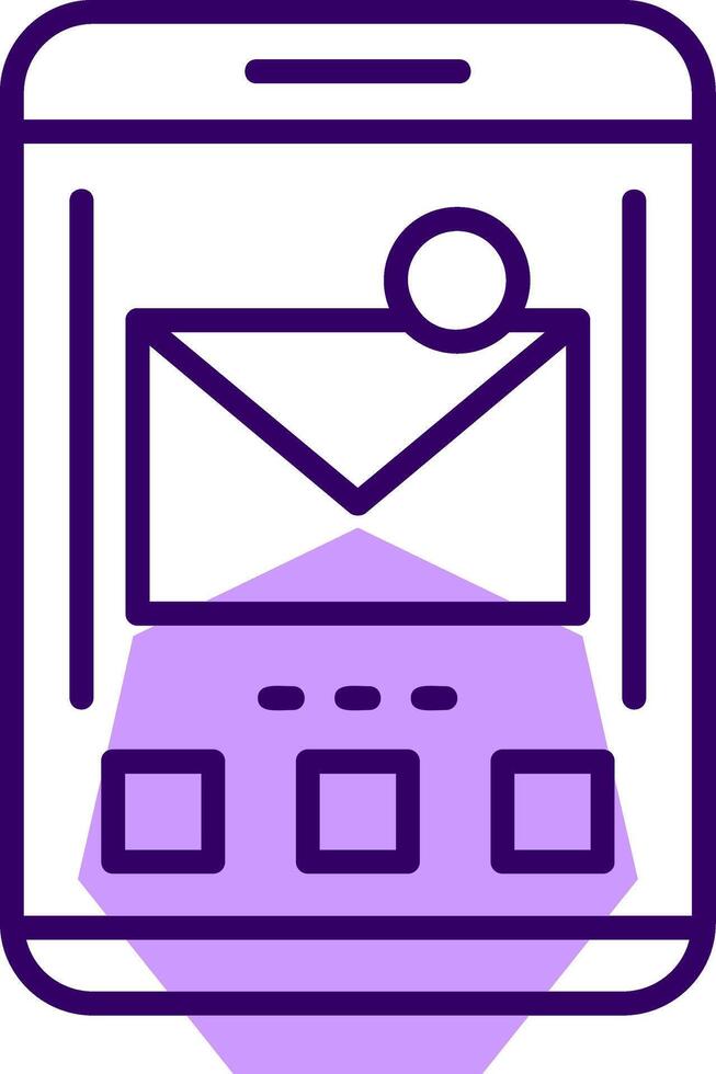 Mail Outline Style Icon vector