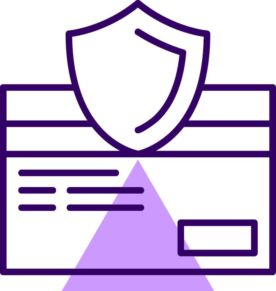 Secure Checkout Outline Style Icon vector
