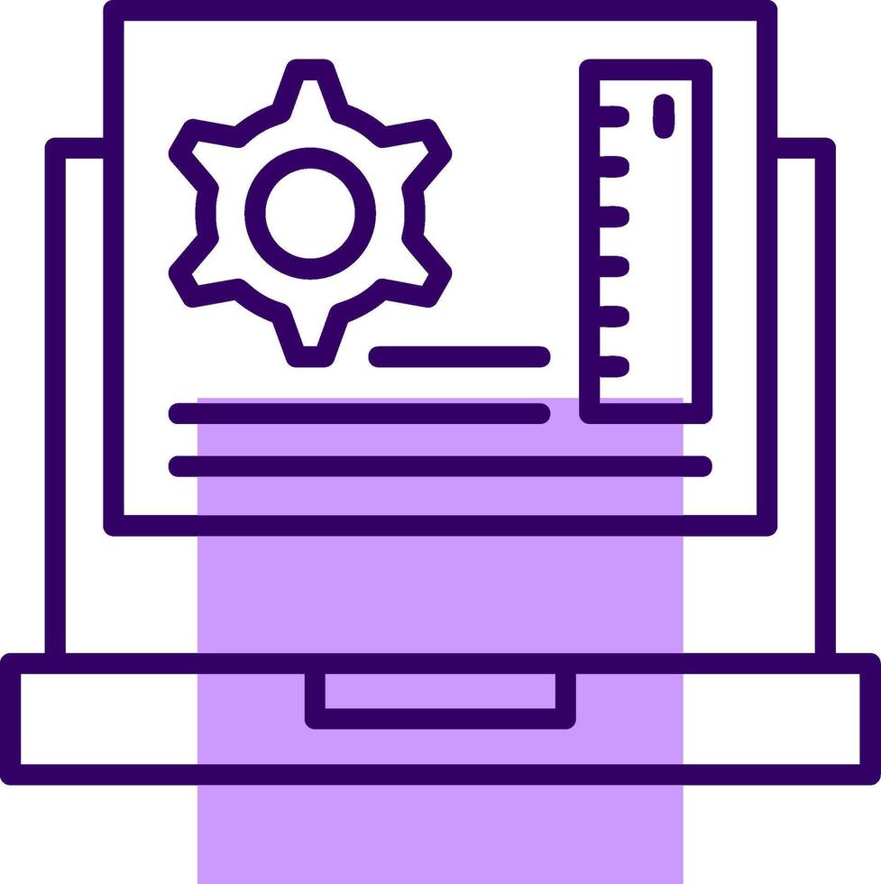 App Development Outline Shape Style Icon vector
