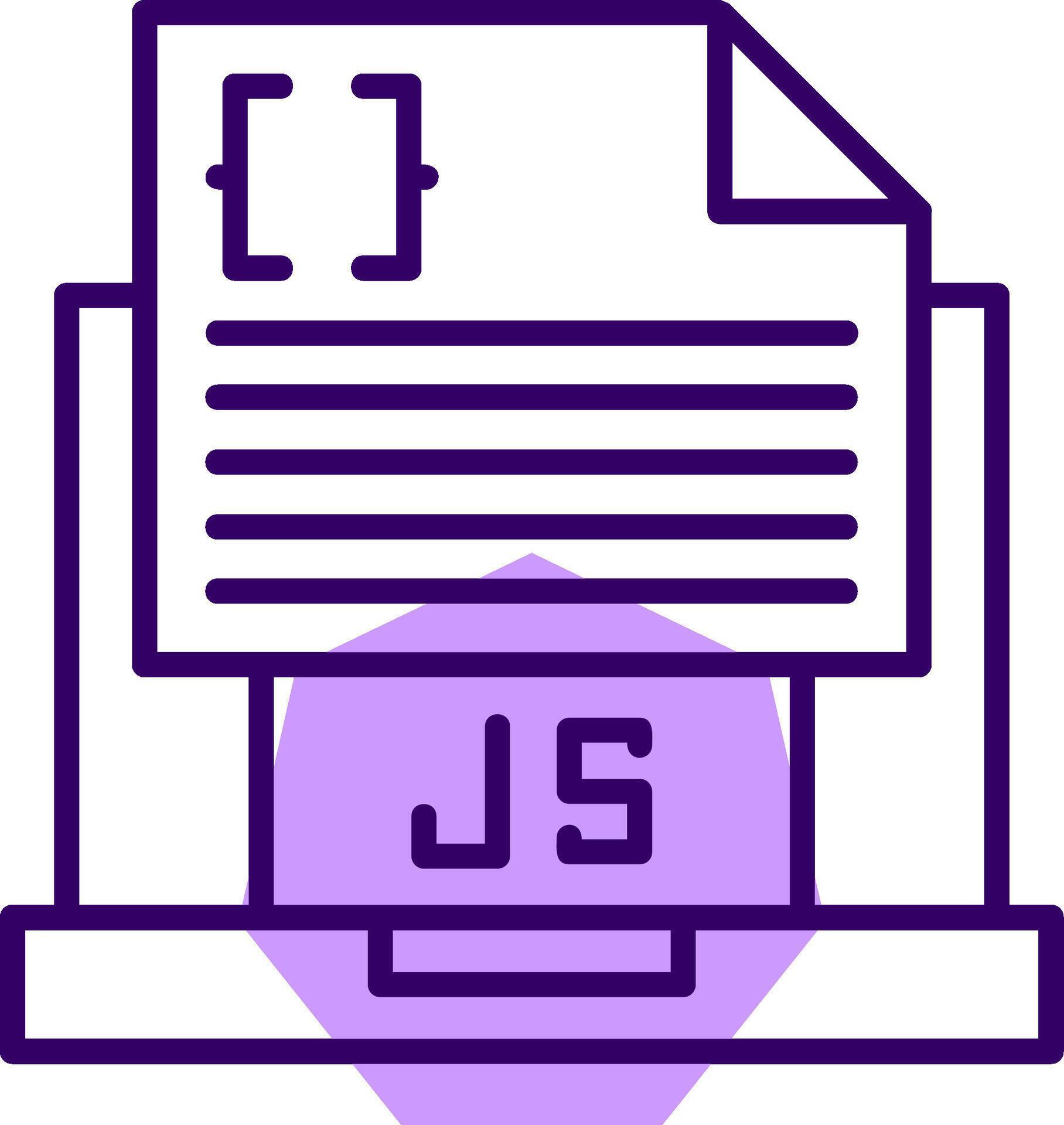 Javascript File Outline Shape Style Icon 54076083 Vector Art at Vecteezy