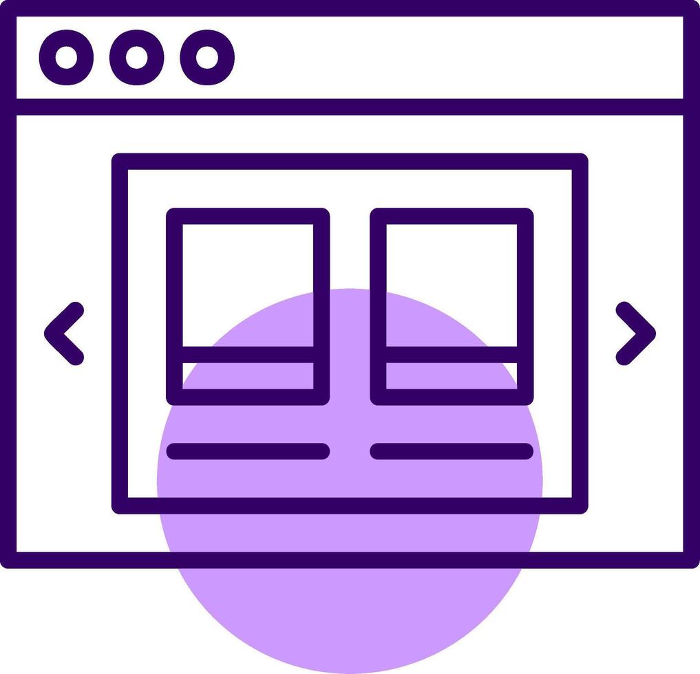 Product Carousel Outline Style Icon vector
