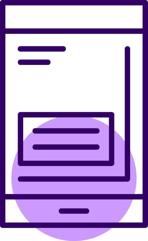Smartphone Outline Shape Style Icon vector
