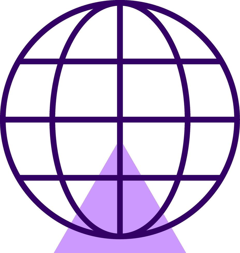 Global Outline Shape Style Icon vector