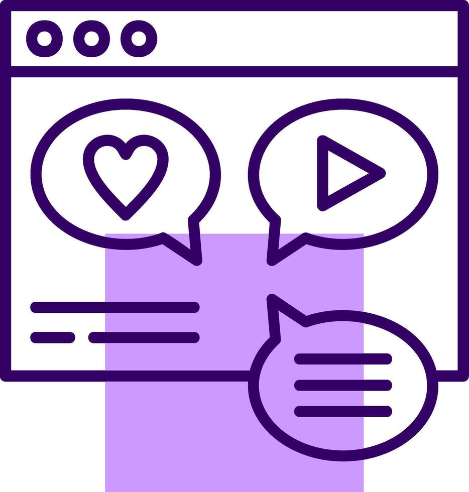 Social Media Integration Outline Style Icon vector