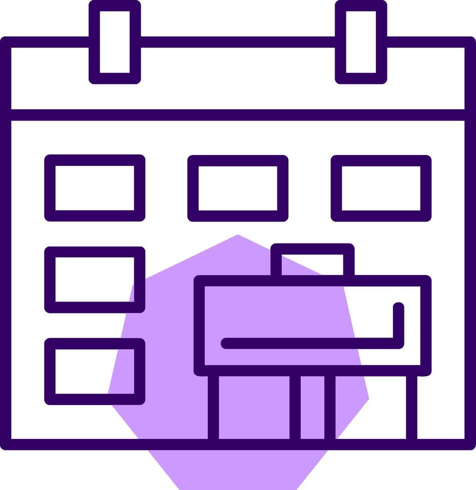 Calendar Outline Shape Style Icon vector