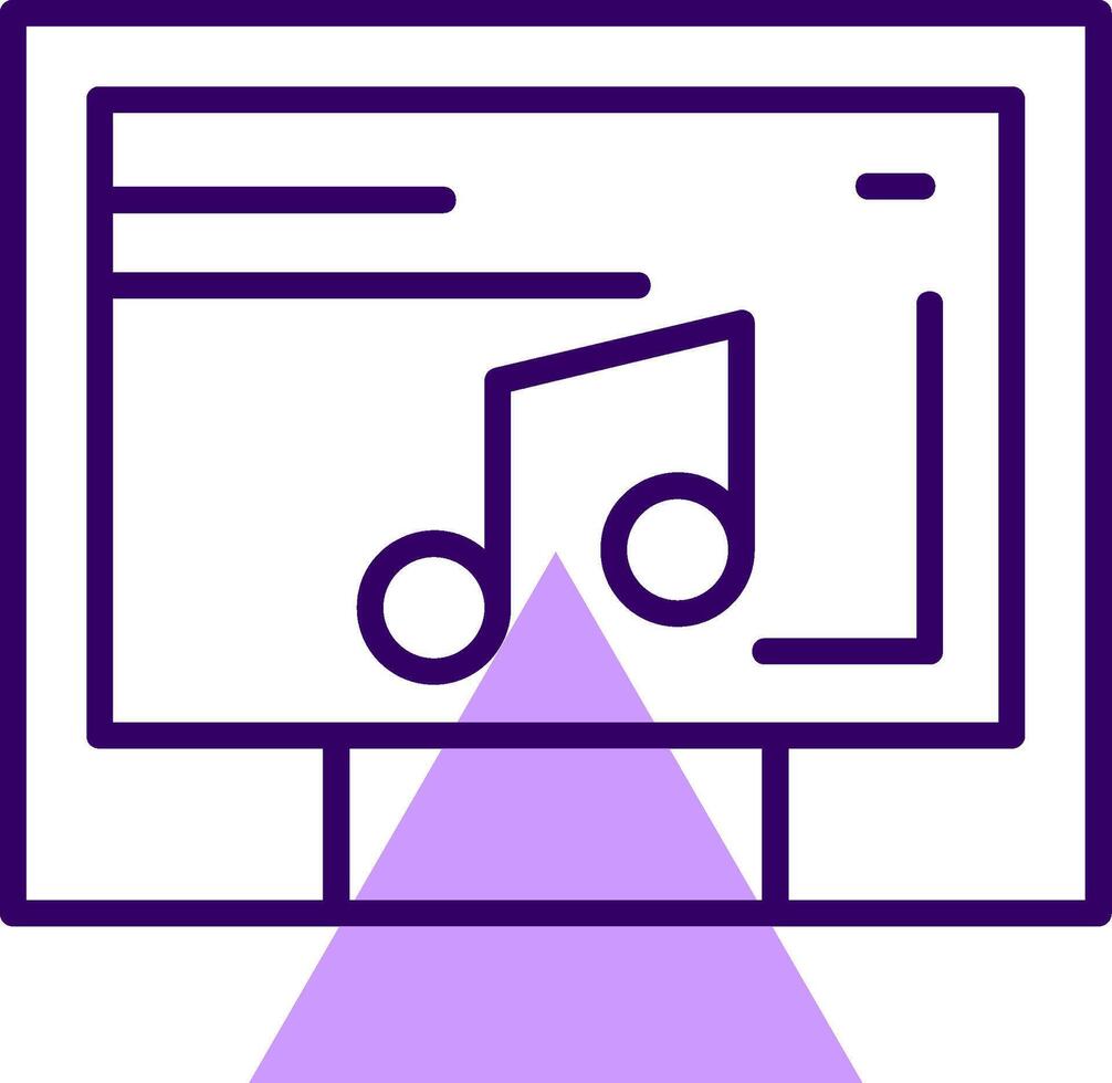 Music Outline Shape Style Icon vector