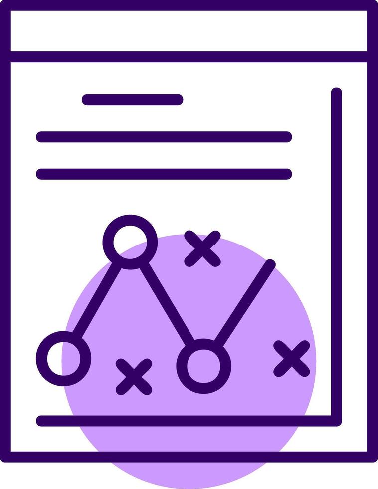 Strategy Outline Shape Style Icon vector