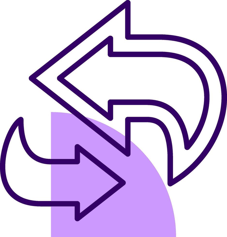 Refresh Outline Shape Style Icon vector
