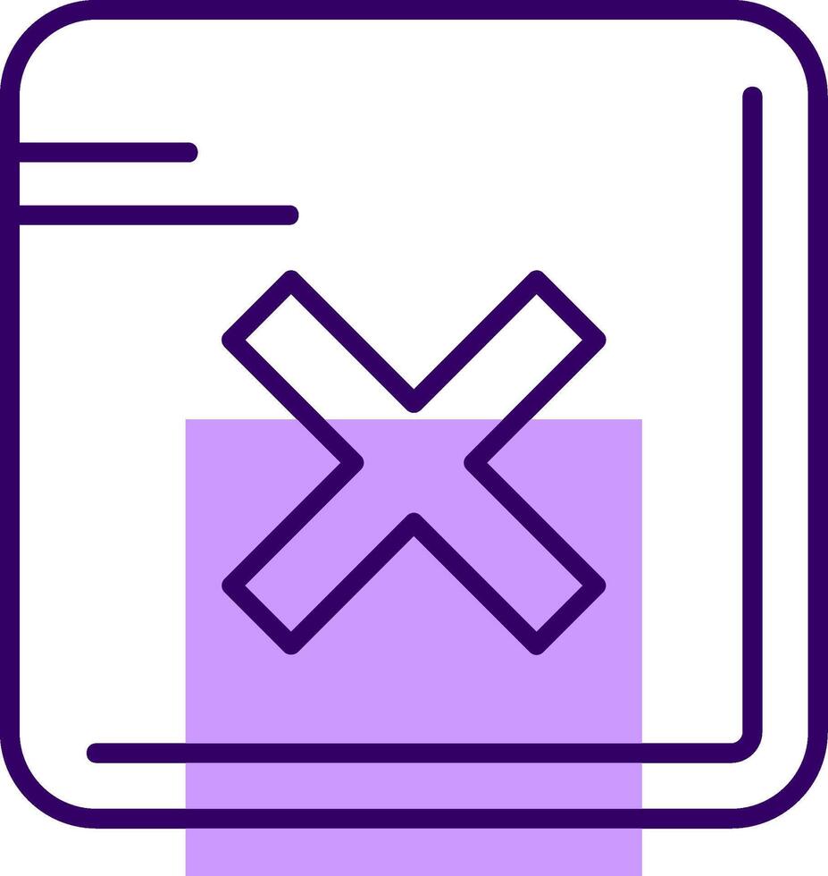 Cross Outline Shape Style Icon vector