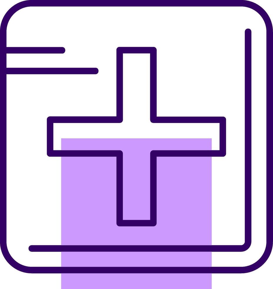 Add Outline Shape Style Icon vector