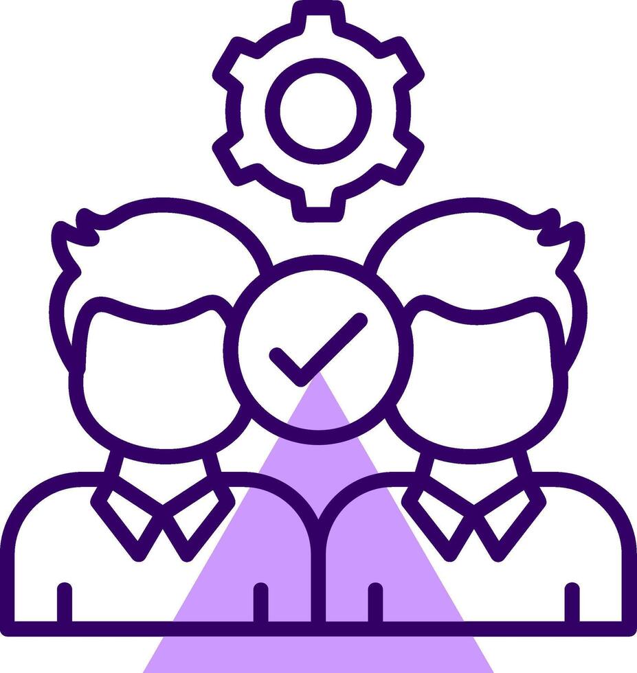 Partnership Outline Shape Style Icon vector