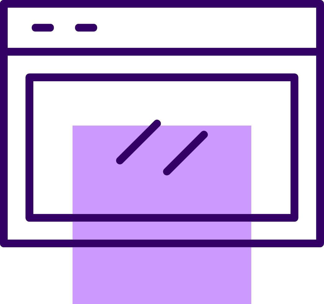 Website Outline Shape Style Icon vector