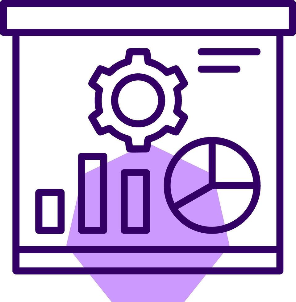 Presentation Outline Shape Style Icon vector