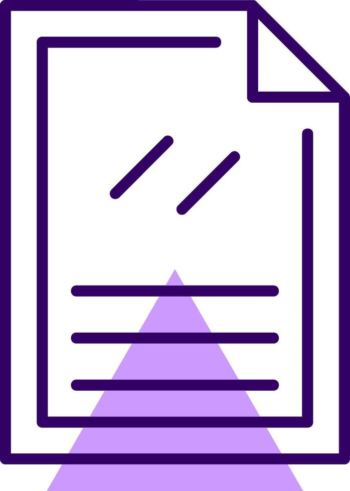 Document Outline Shape Style Icon vector