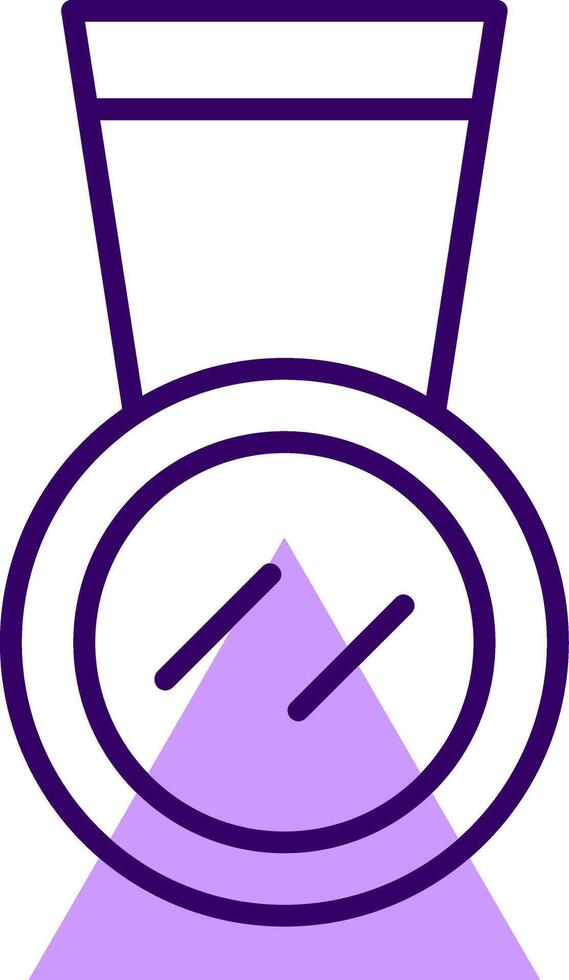 Medal Outline Shape Style Icon vector