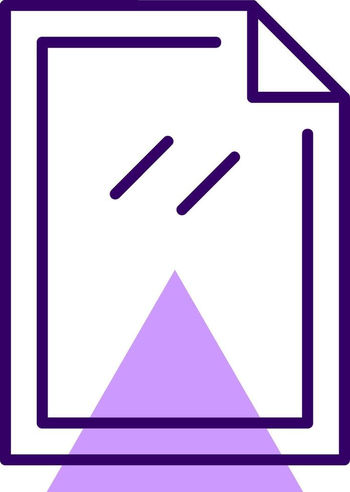 Paper Outline Shape Style Icon vector